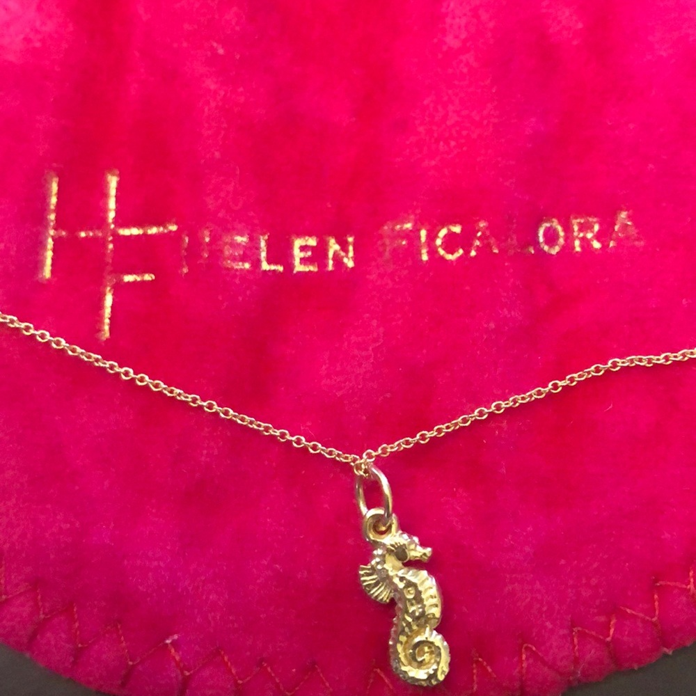 Sea horse 14K gold Helen Ficalora charm